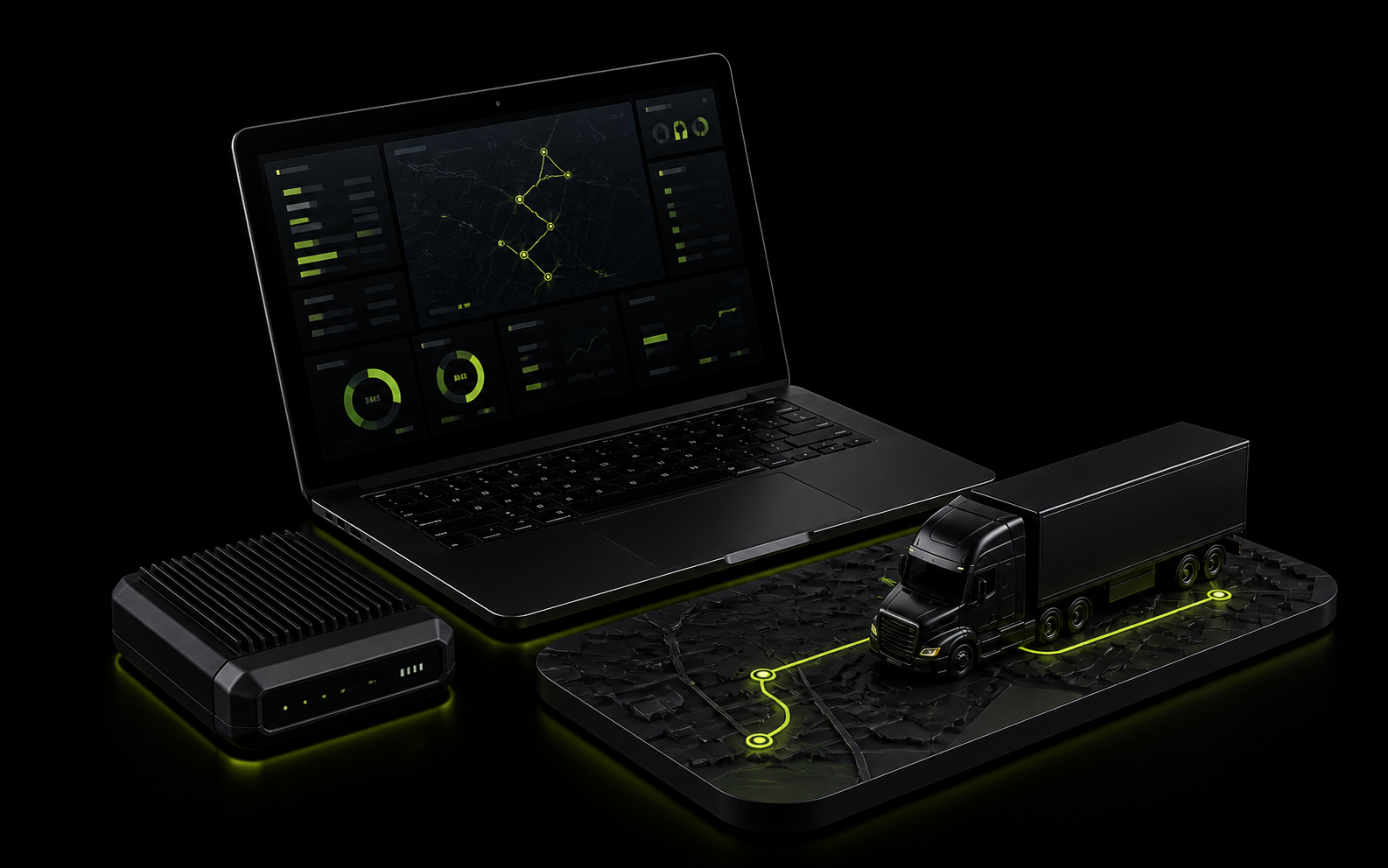 Fleet management dashboard render